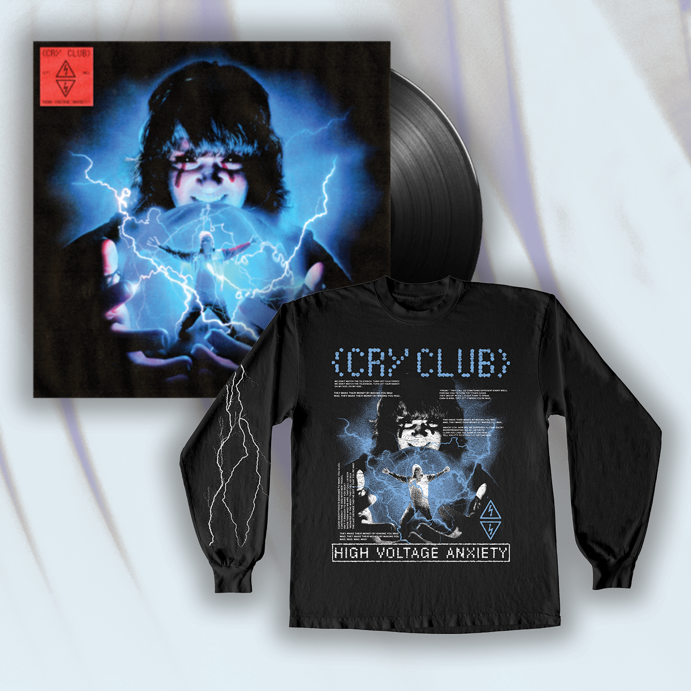 'High Voltage Anxiety' Vinyl + Longsleeve Bundle *PRE-ORDER*